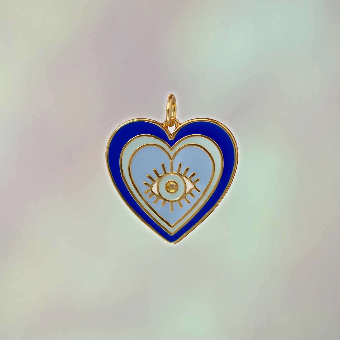 Evil Eye Heart Charm