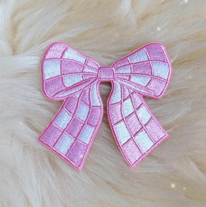 Checkered Bow Patch