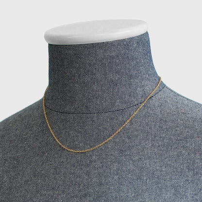 Superfine 15" Chain Necklace, Gold