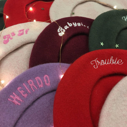 Custom Embroidered Beret