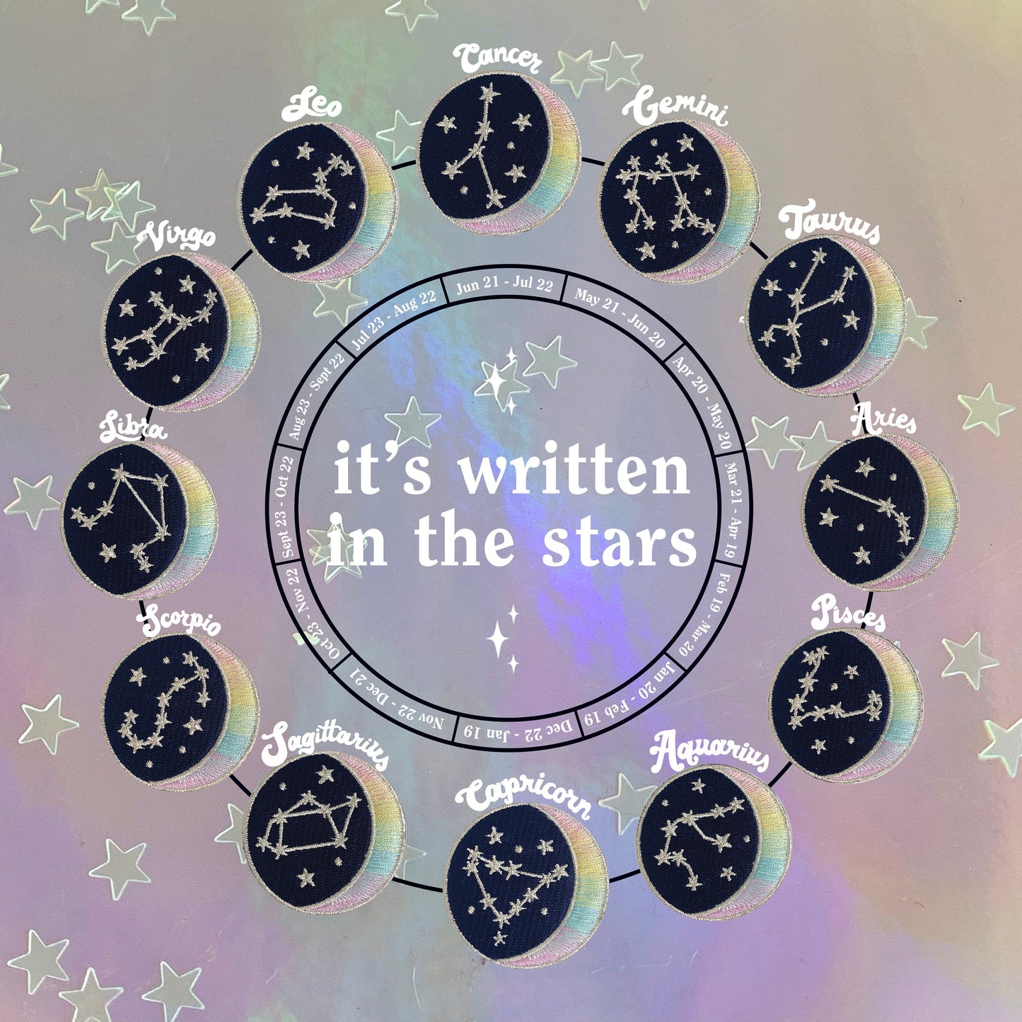 Zodiac Star Sign Constellation Patch