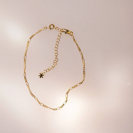 Figaro Chain Anklet, Gold