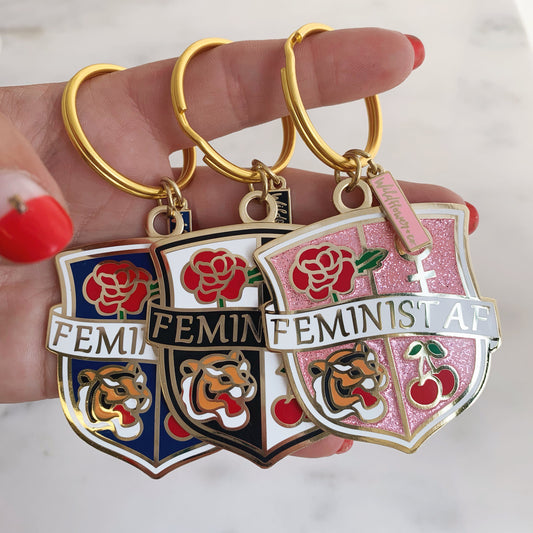 Feminist Enamel Keychain