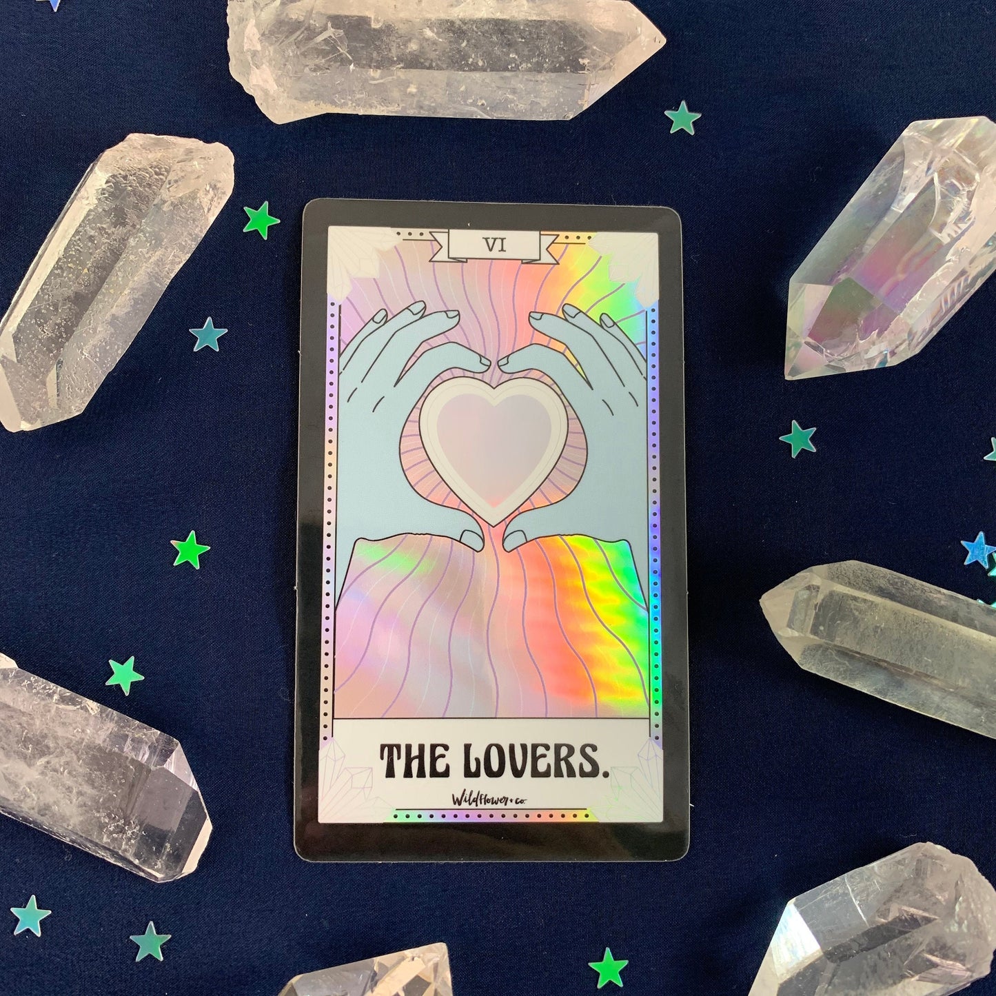 Tarot Card Sticker - The Lovers