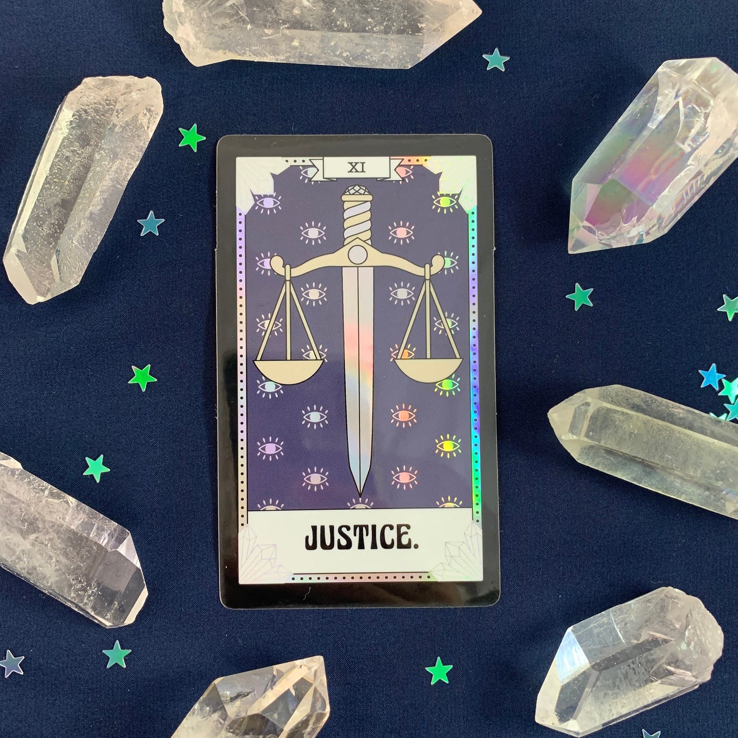 Tarot Card Sticker - Justice