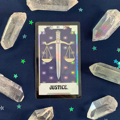 Tarot Card Sticker - Justice
