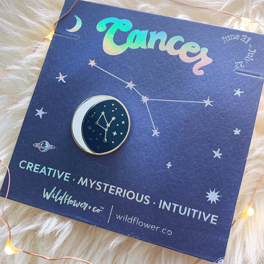 Cancer Zodiac Enamel Pin