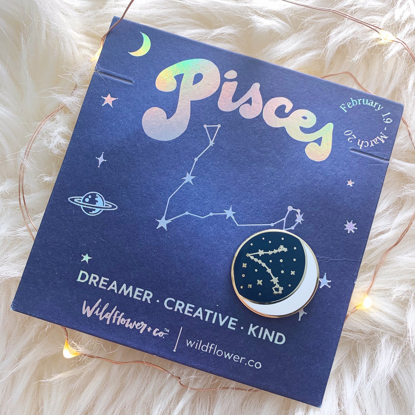 Pisces Zodiac Enamel Pin