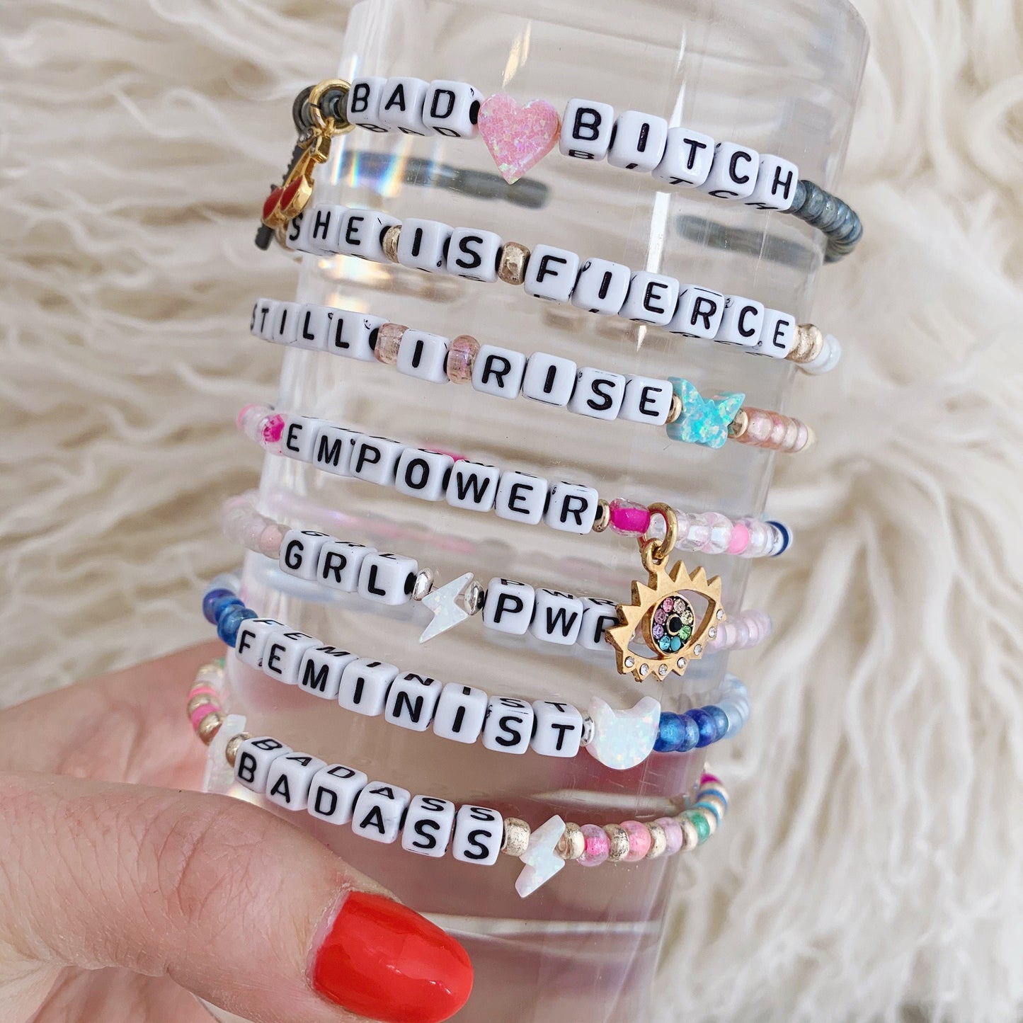 Custom Quote Bracelet | Personalized Beaded Bracelet