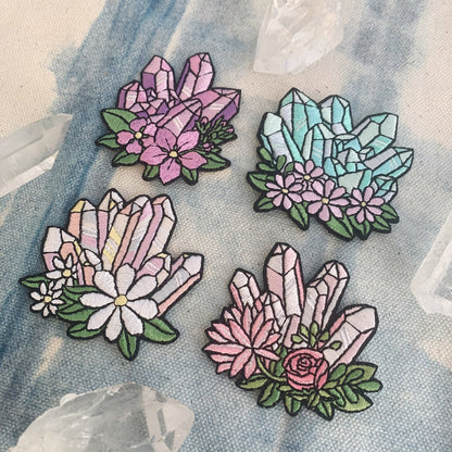 Crystal Patch with Flowers