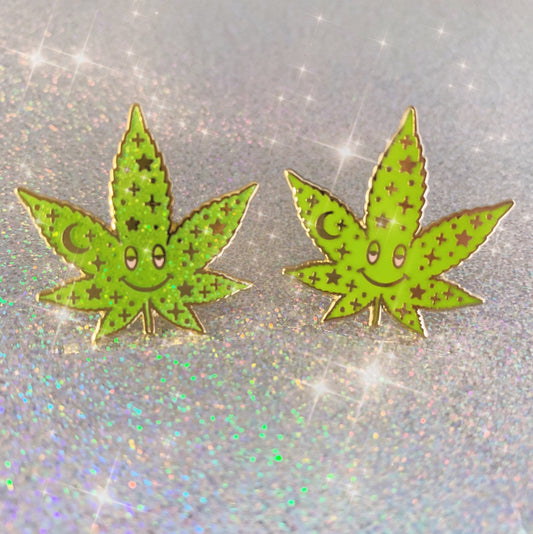 Weed - Cosmic Stoner Enamel Pin
