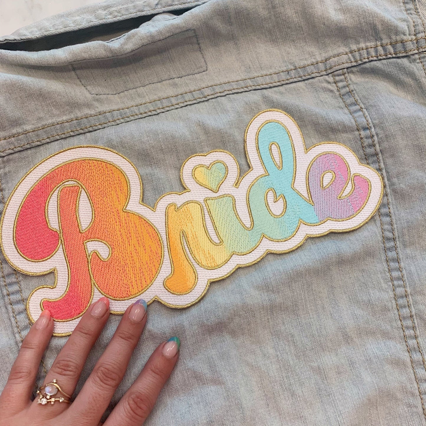 Rainbow Bride XL Back Patch