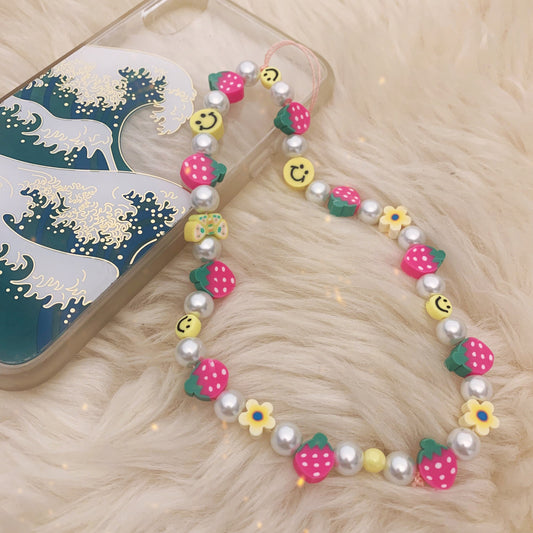 Strawberry Fields Phone Charm Strap / Bag Charm