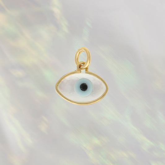 Shell Evil Eye Charm