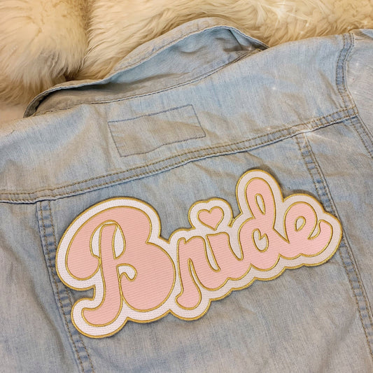 Bride XL Back Patch, Pink