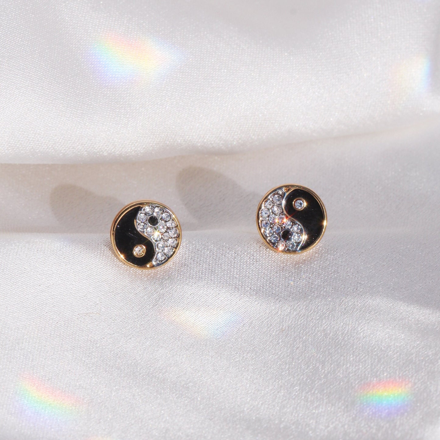 Yin Yang Stud Earrings