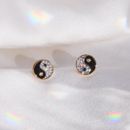 Yin Yang Stud Earrings