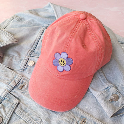Smiley Daisy Baseball Hat