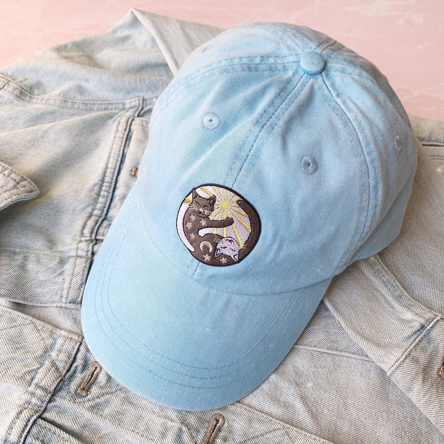 Yin Yang Cats Baseball Hat