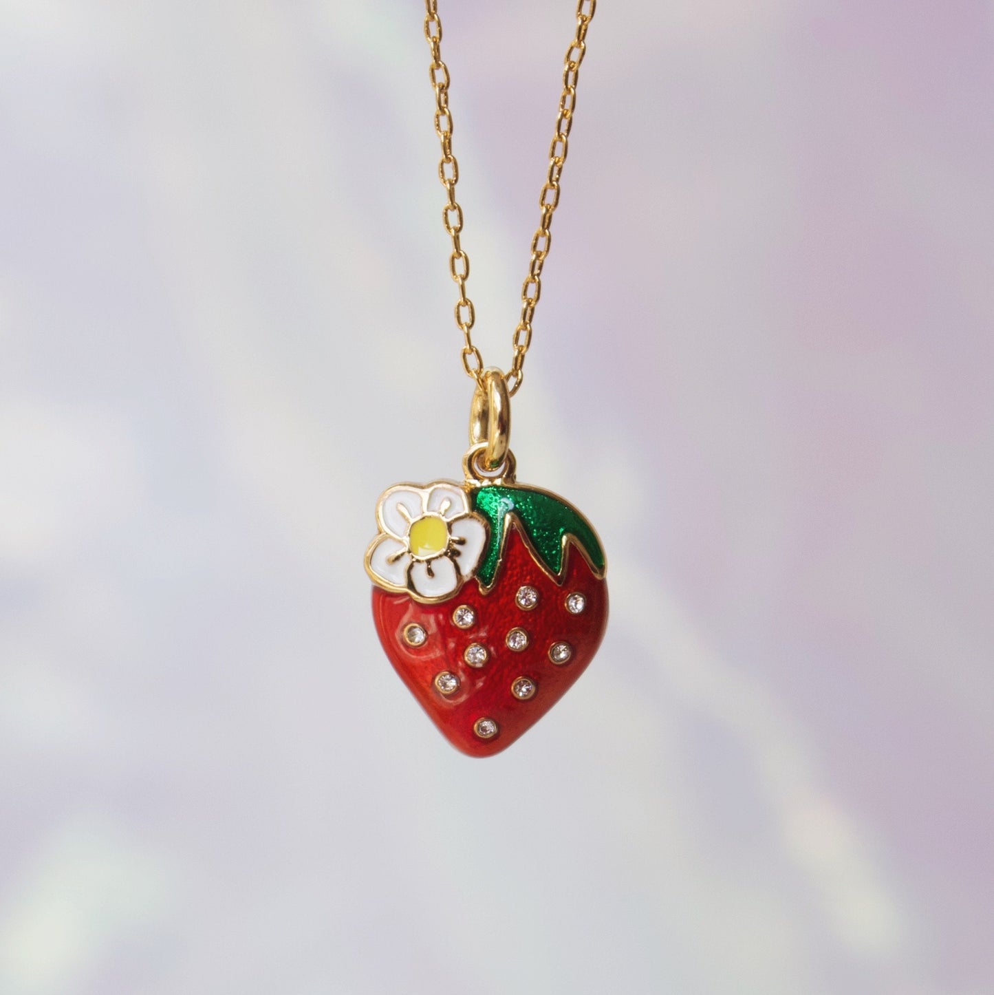 Strawberry Charm Necklace