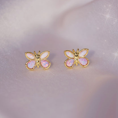 Butterfly *Opal Stud Earrings