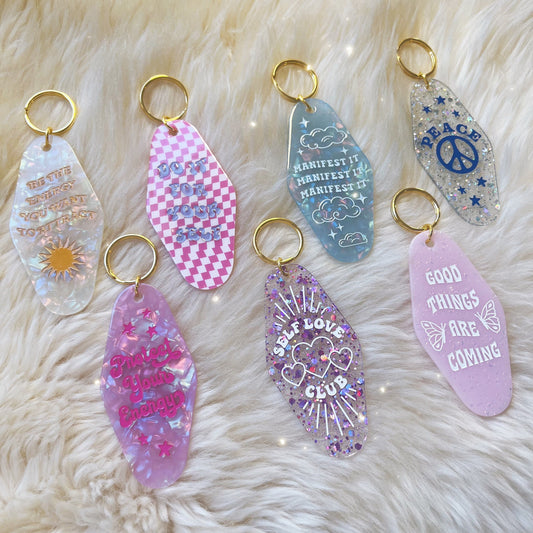 Positivity Motel Keychains