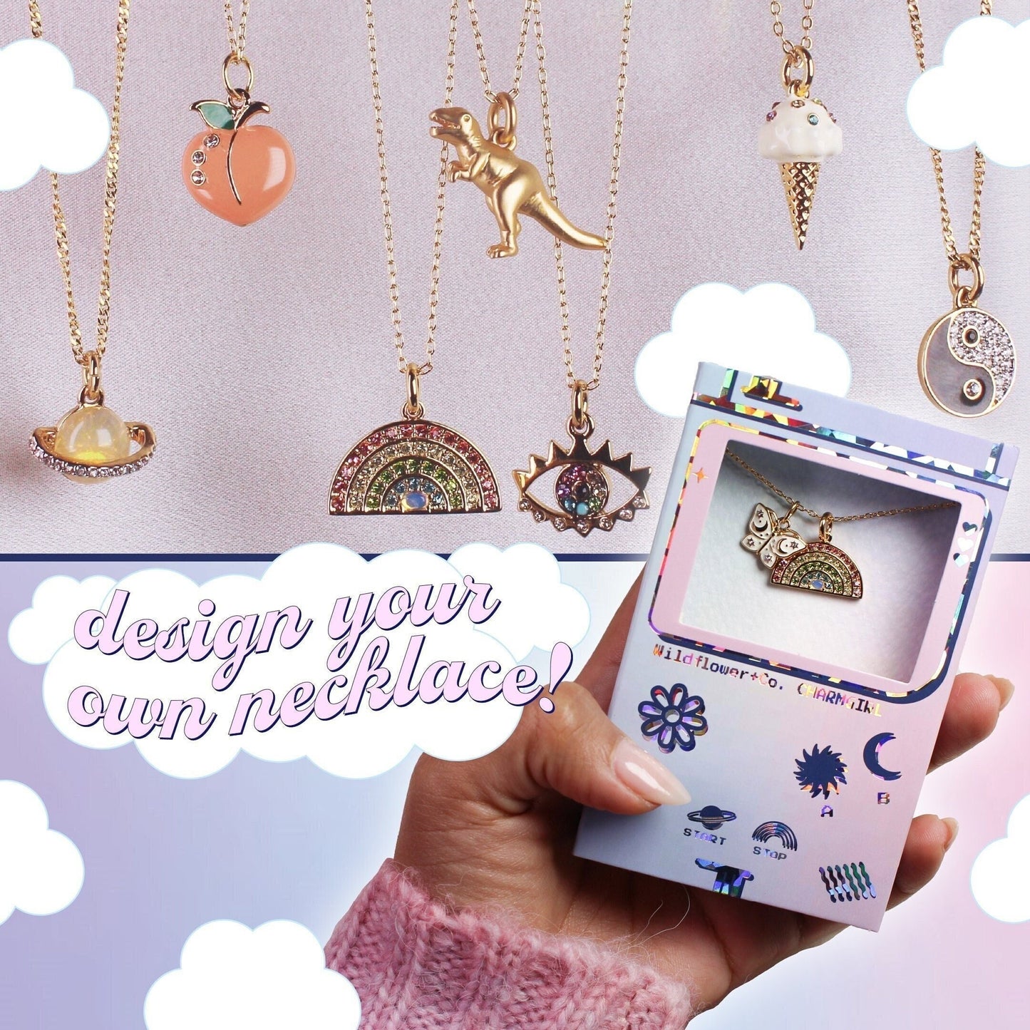 Custom Charm Necklace - Gamer Box