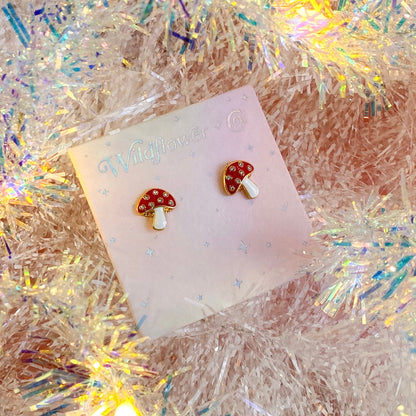 Mushroom Earrings
