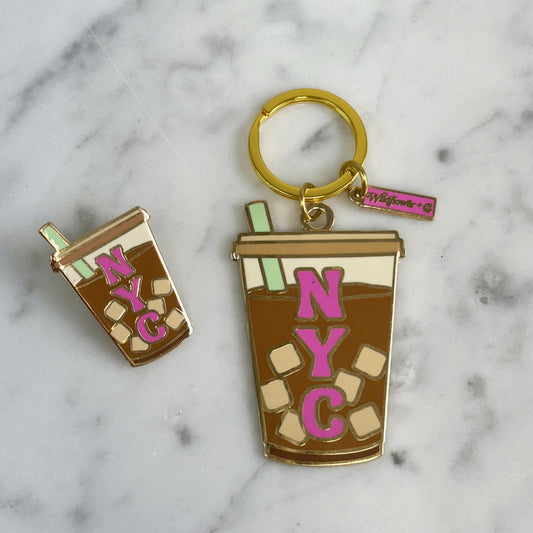 NYC Coffee Pin & Keychain