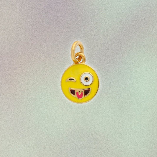 Crazy Face Emoji Charm