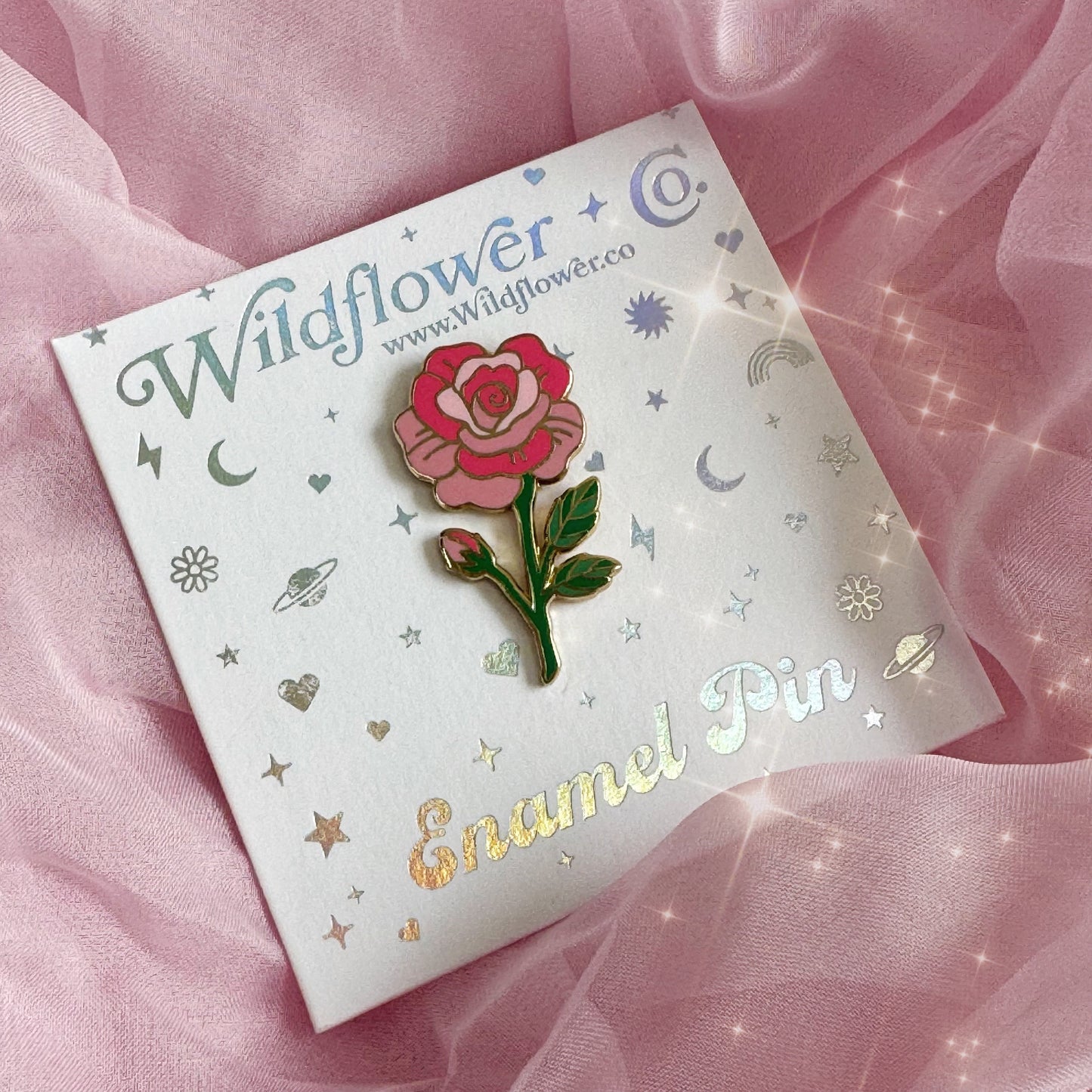 Rose Enamel Pin
