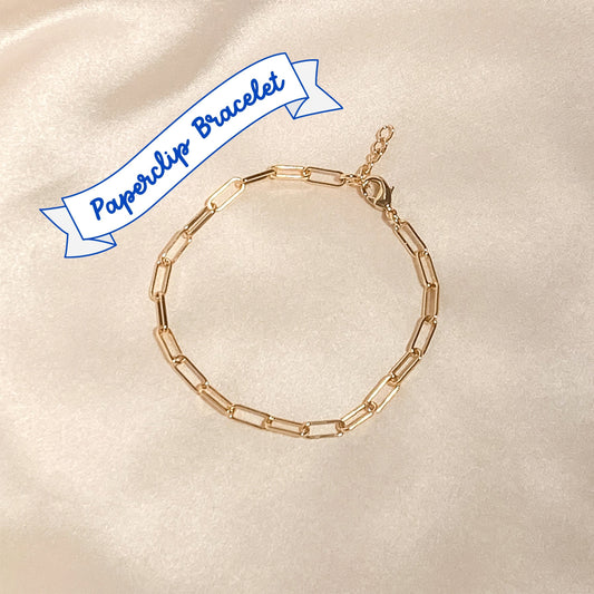 Paperclip Bracelet, Gold