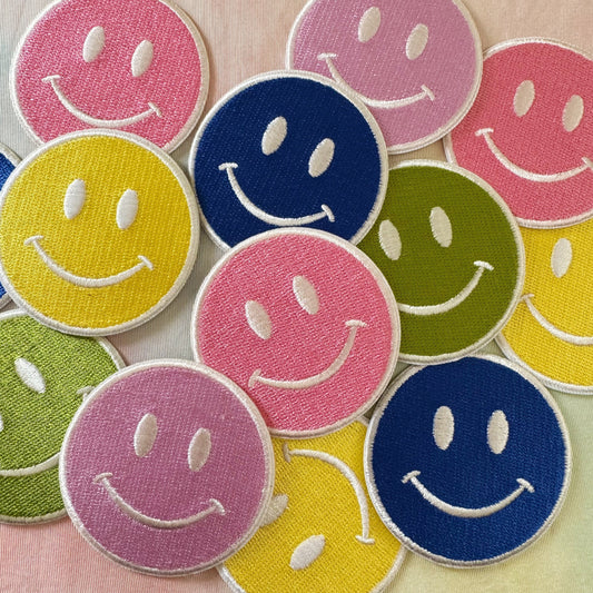 Preppy Smiley Face Patch