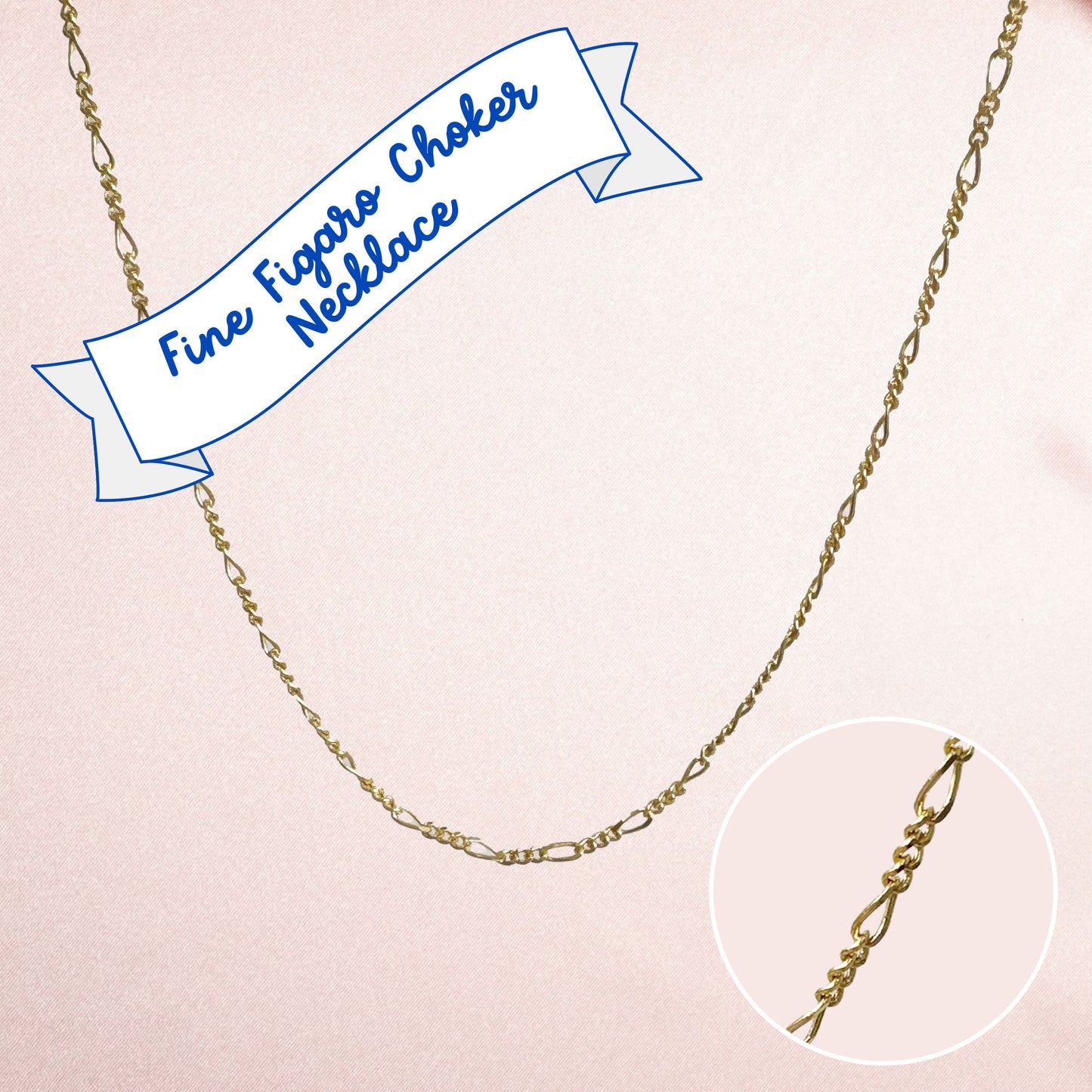 Fine Figaro Choker, Gold