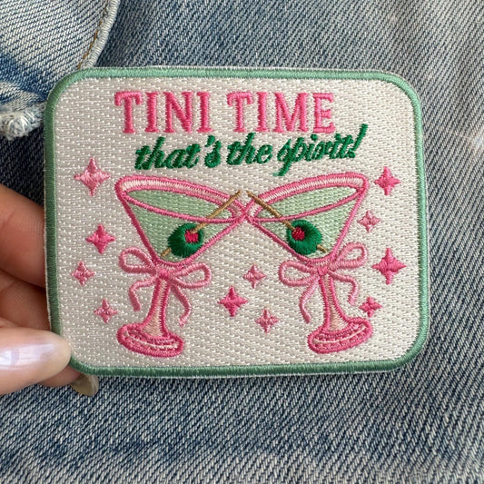 Tini Time - That's the Spirit!  Martini w. Bow Patch