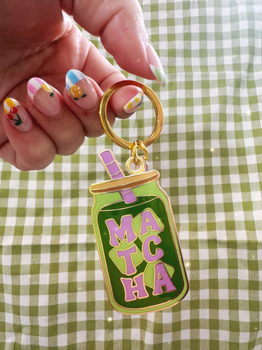 Iced Matcha Keychain
