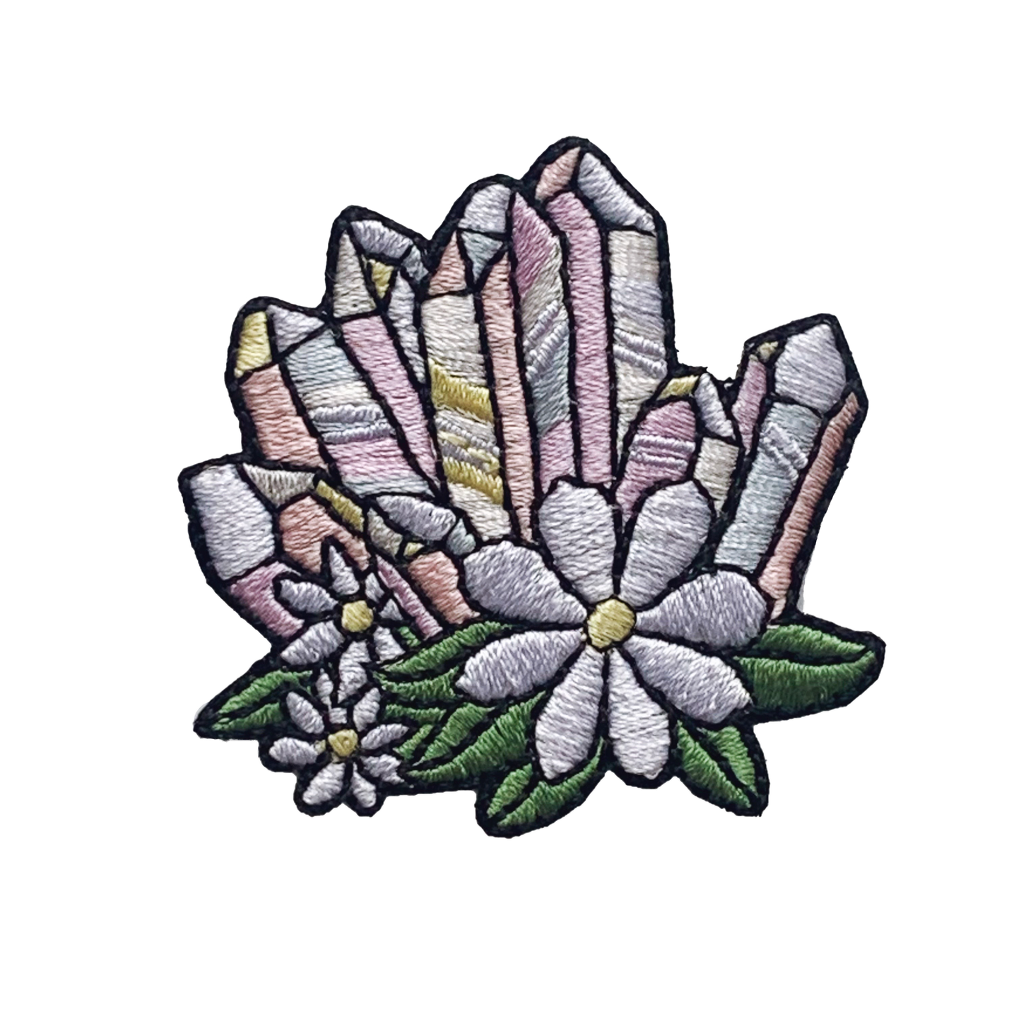 Crystal Patch with Flowers