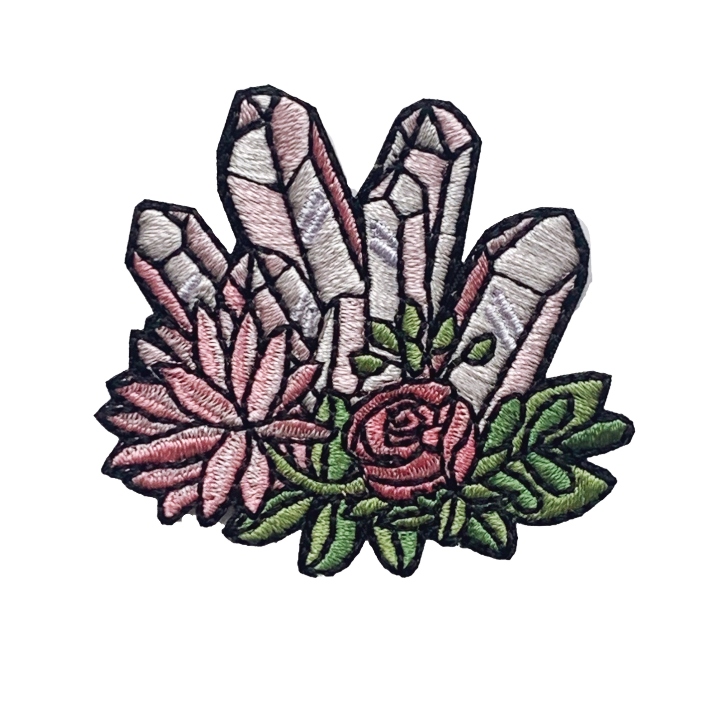 Crystal Patch with Flowers