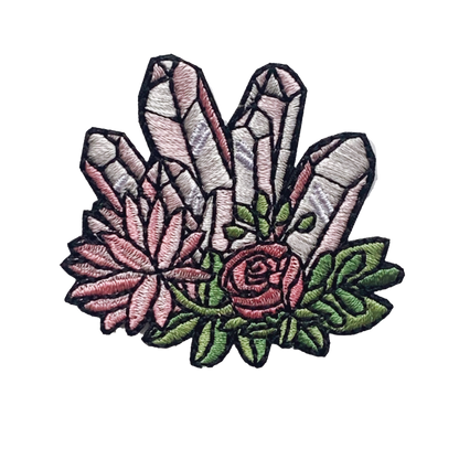 Crystal Patch with Flowers