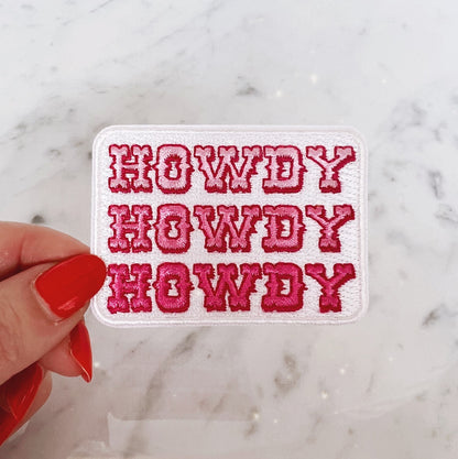 pink cowgirl patches - boot hat howdy - wildflower + co.