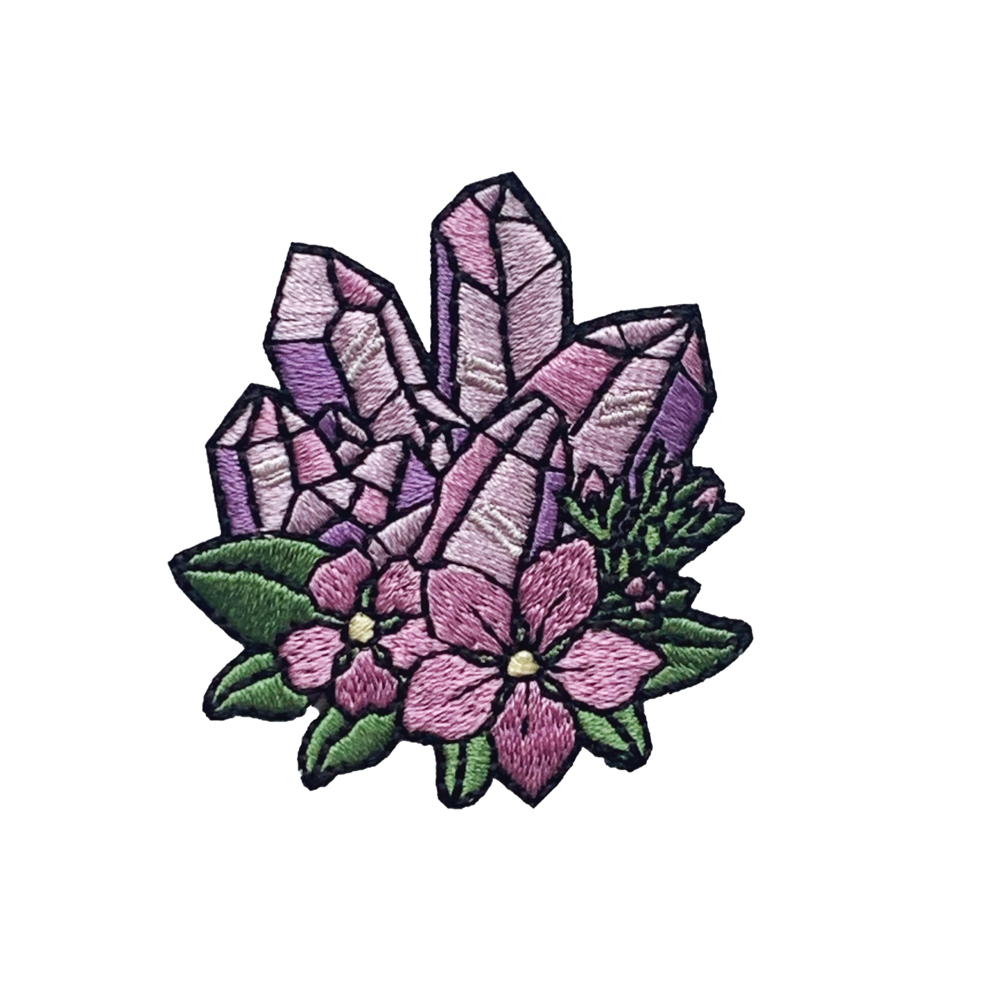 Crystal Patch with Flowers