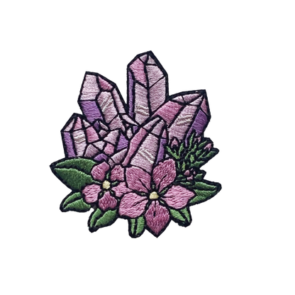 Crystal Patch with Flowers