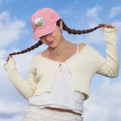 Bookish Baseball Hat with Embroidered Patch