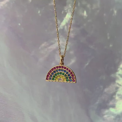 Rainbow Necklace, Bright