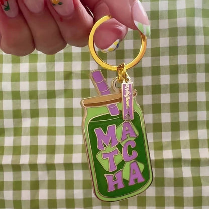 Iced Matcha Keychain