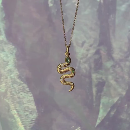 Snake Charm Necklace
