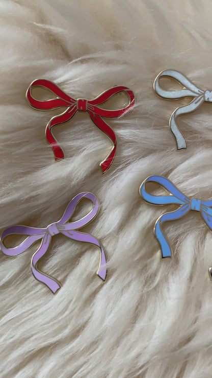 Bow Enamel Pin