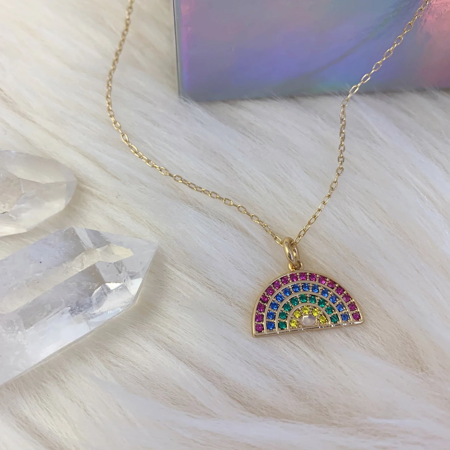 Rainbow Necklace, Bright