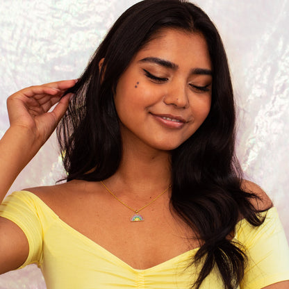 Rainbow Necklace, Bright