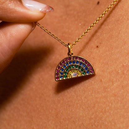 Rainbow Necklace, Bright